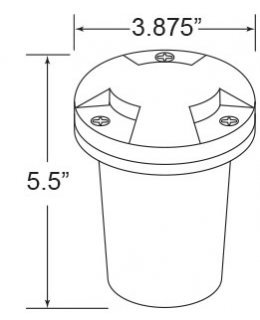 Encore LEDWL-104-LED-6W In-Grade Light 